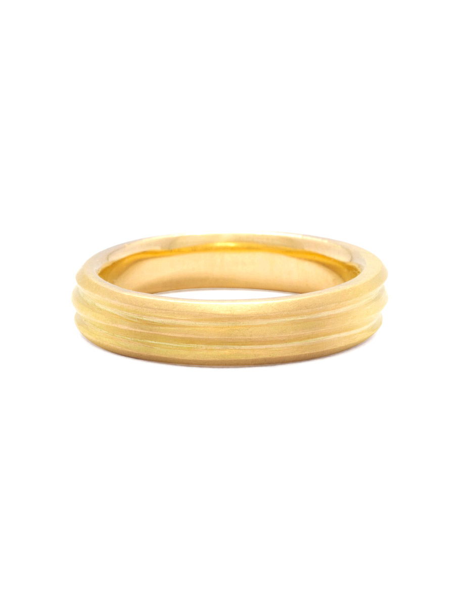 Column Ring – Yellow Gold