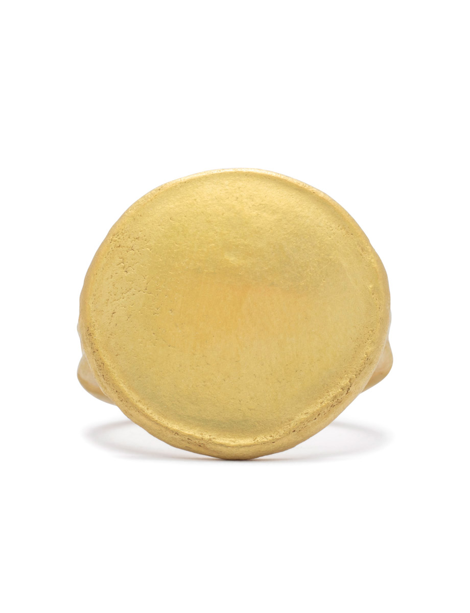Round Sun Catcher Ring – Yellow Gold