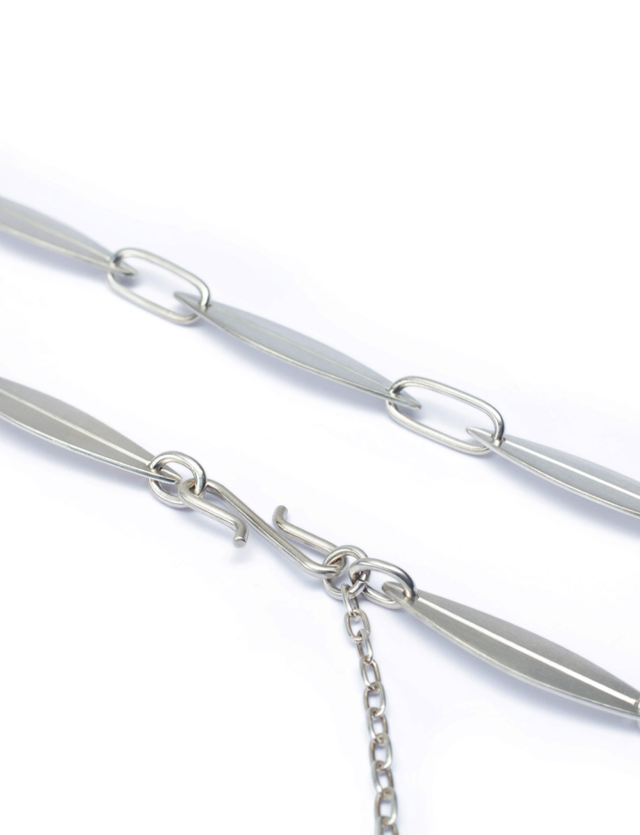 Eucalypt Leaf Chain Necklace – Silver