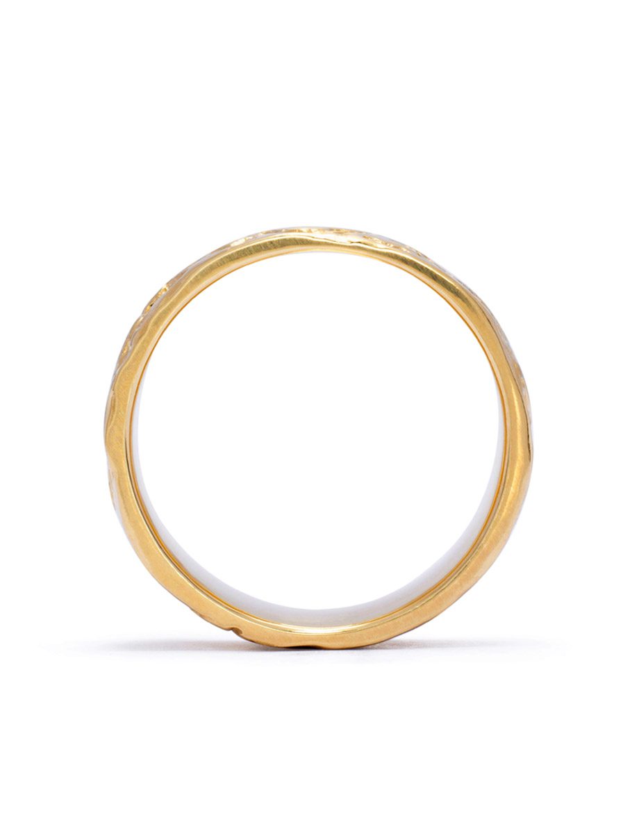 Earth Frequency Ring – Yellow Gold