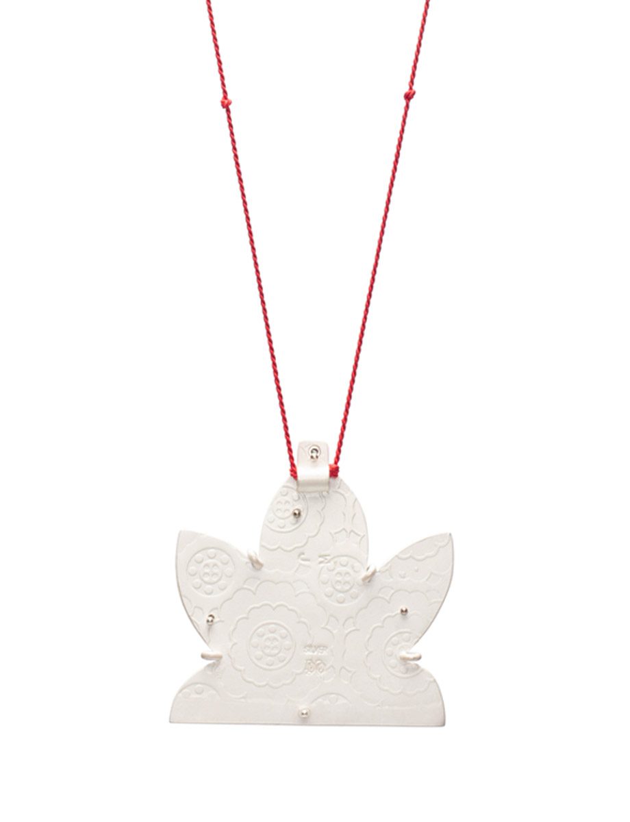 Lotus Pendant Necklace – Silver & Steel