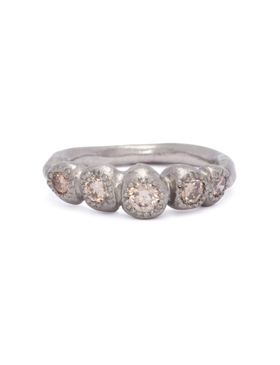 Trousseau Ring – White Gold & Diamond