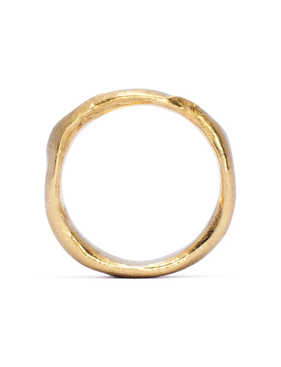 Wonkier Wonky Wedder Ring – Yellow Gold