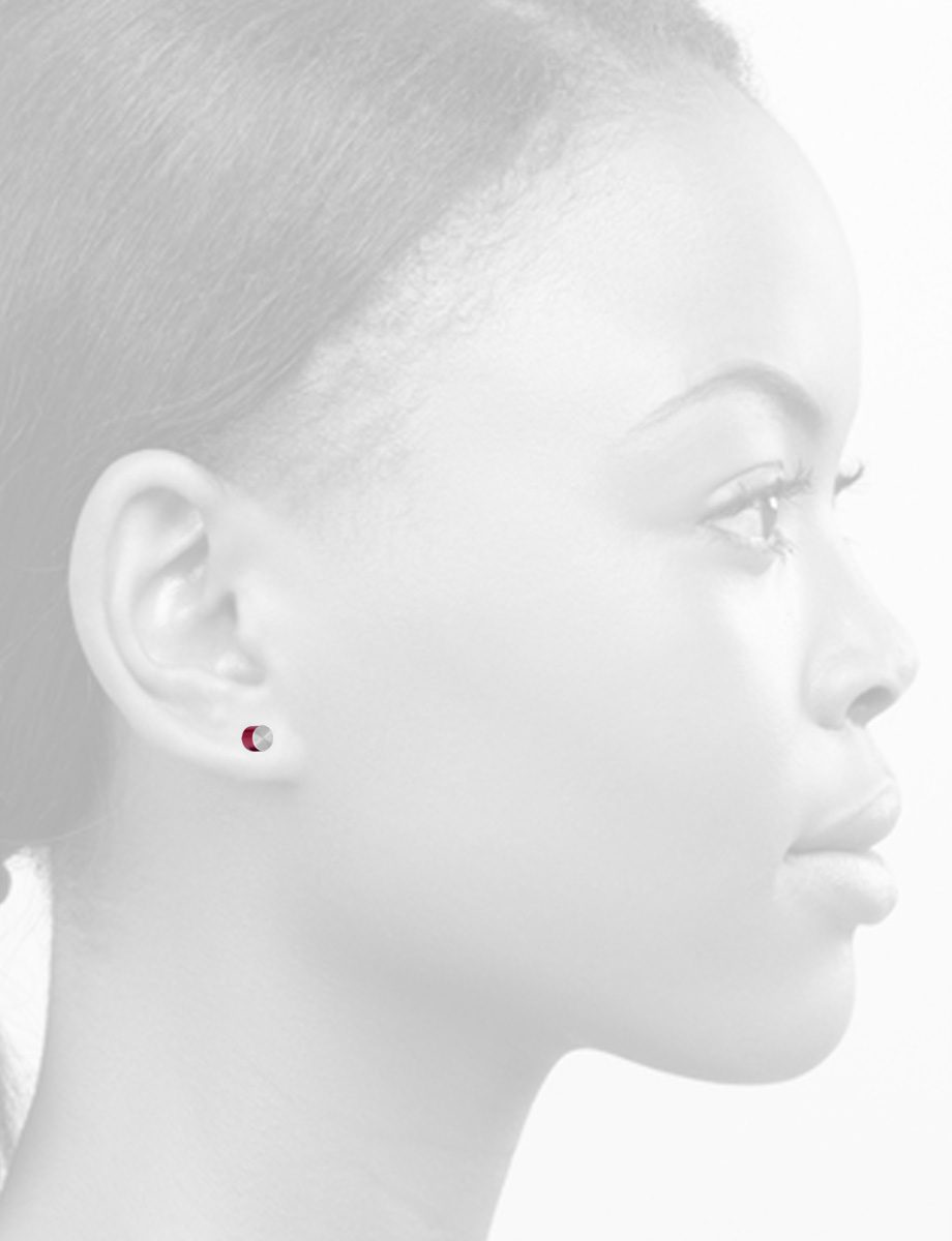 Station Earrings – Crimson