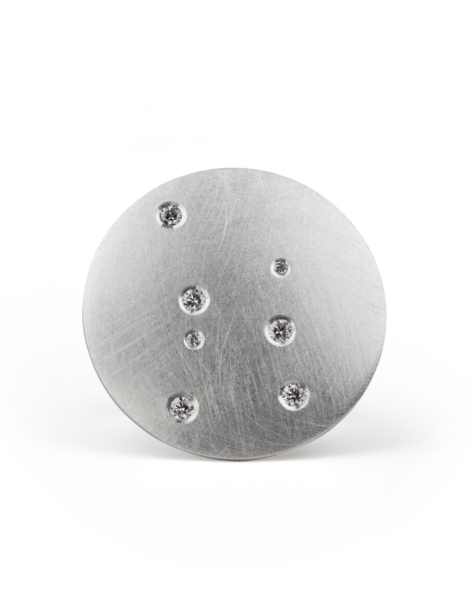 The Altar Ring – Silver & Diamond