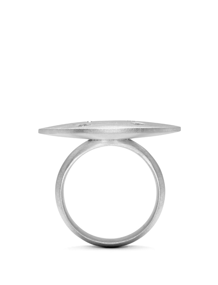 The Altar Ring – Silver & Diamond