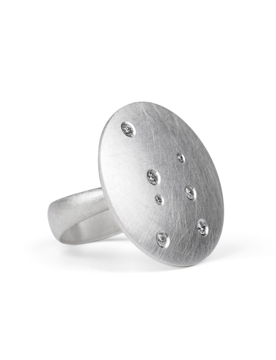 The Altar Ring – Silver & Diamond
