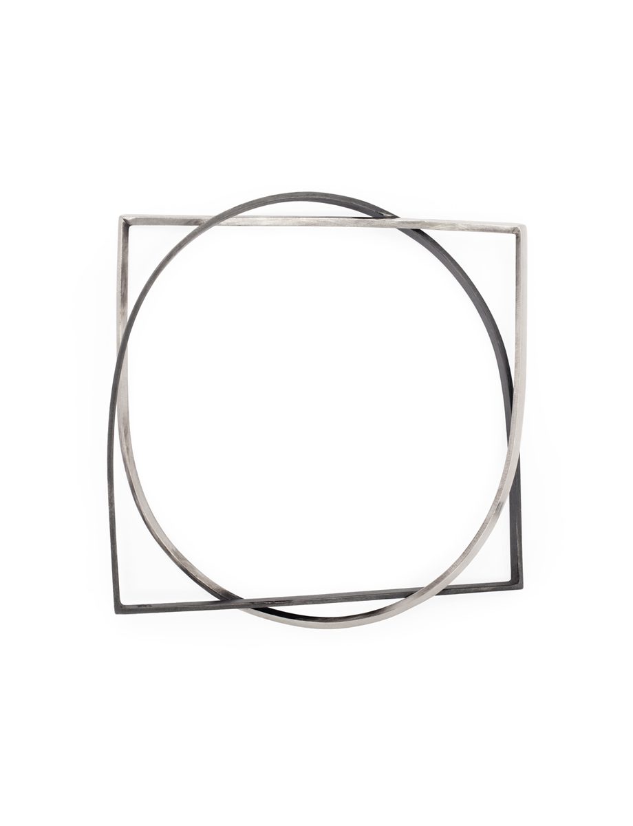 Arch Line Bangle – Silver