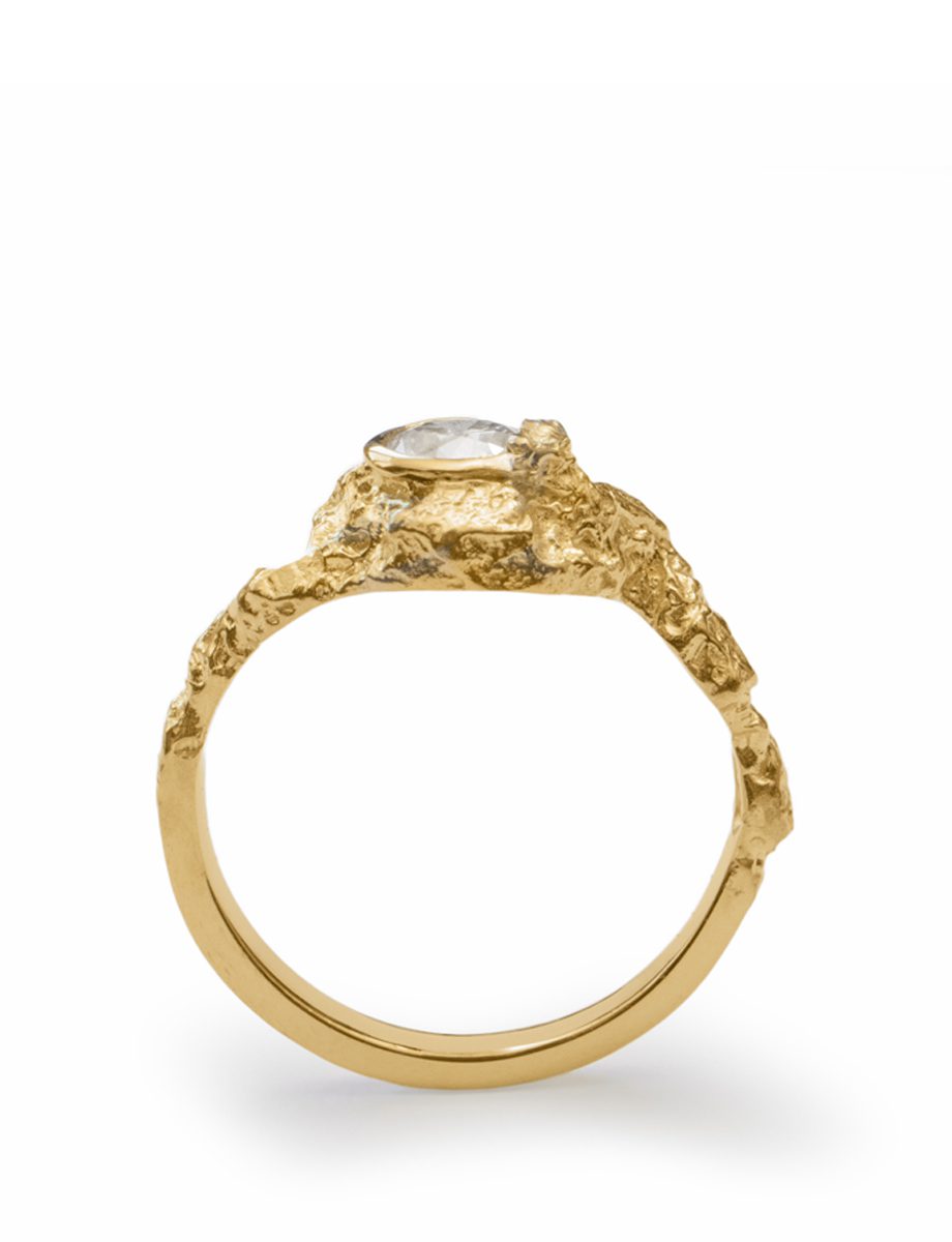 Cumulus Ring – Yellow Gold & Diamond