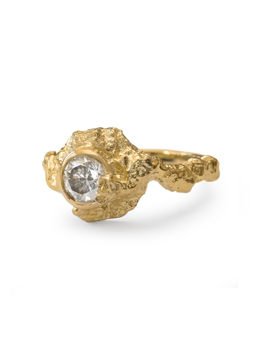 Cumulus Ring – Yellow Gold & Diamond