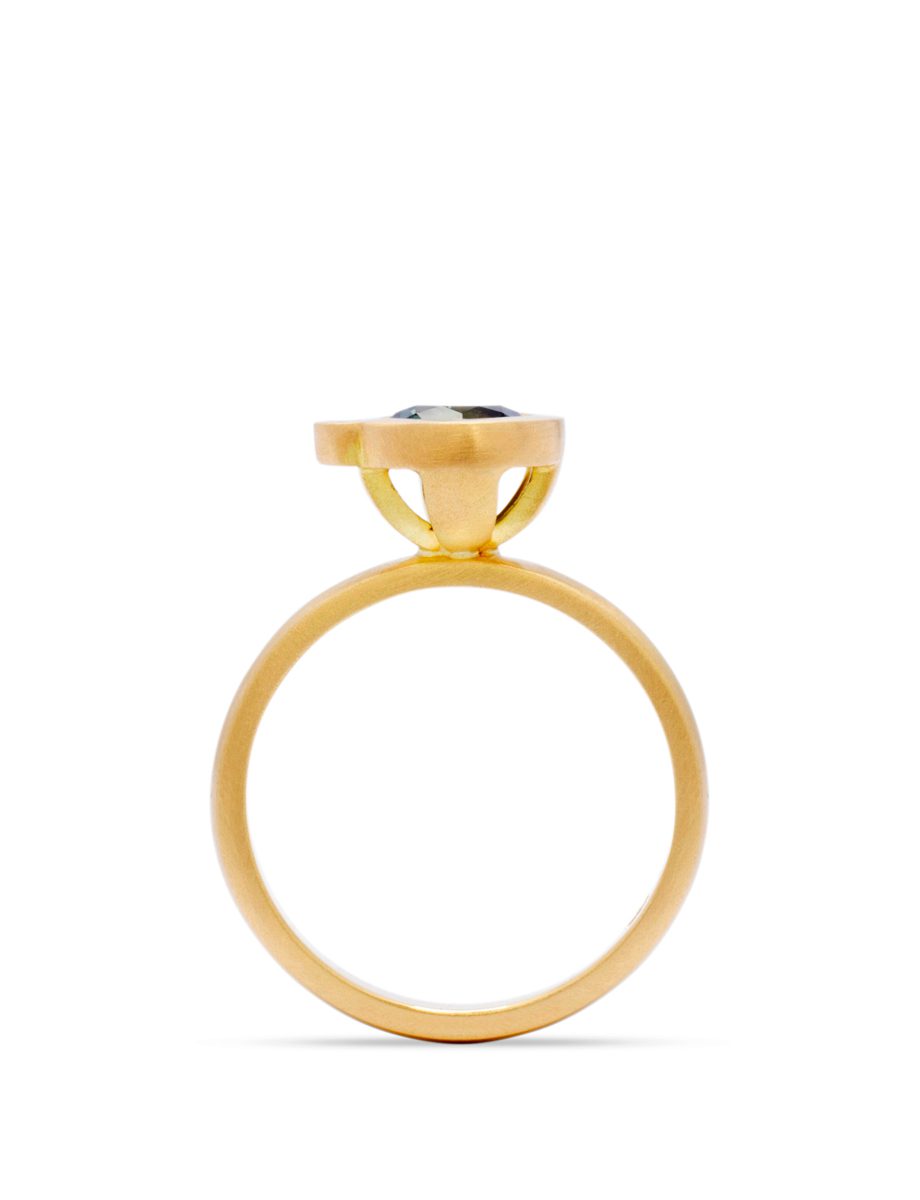 My Friend And I Ring – Yellow Gold, Diamond, Sapphire
