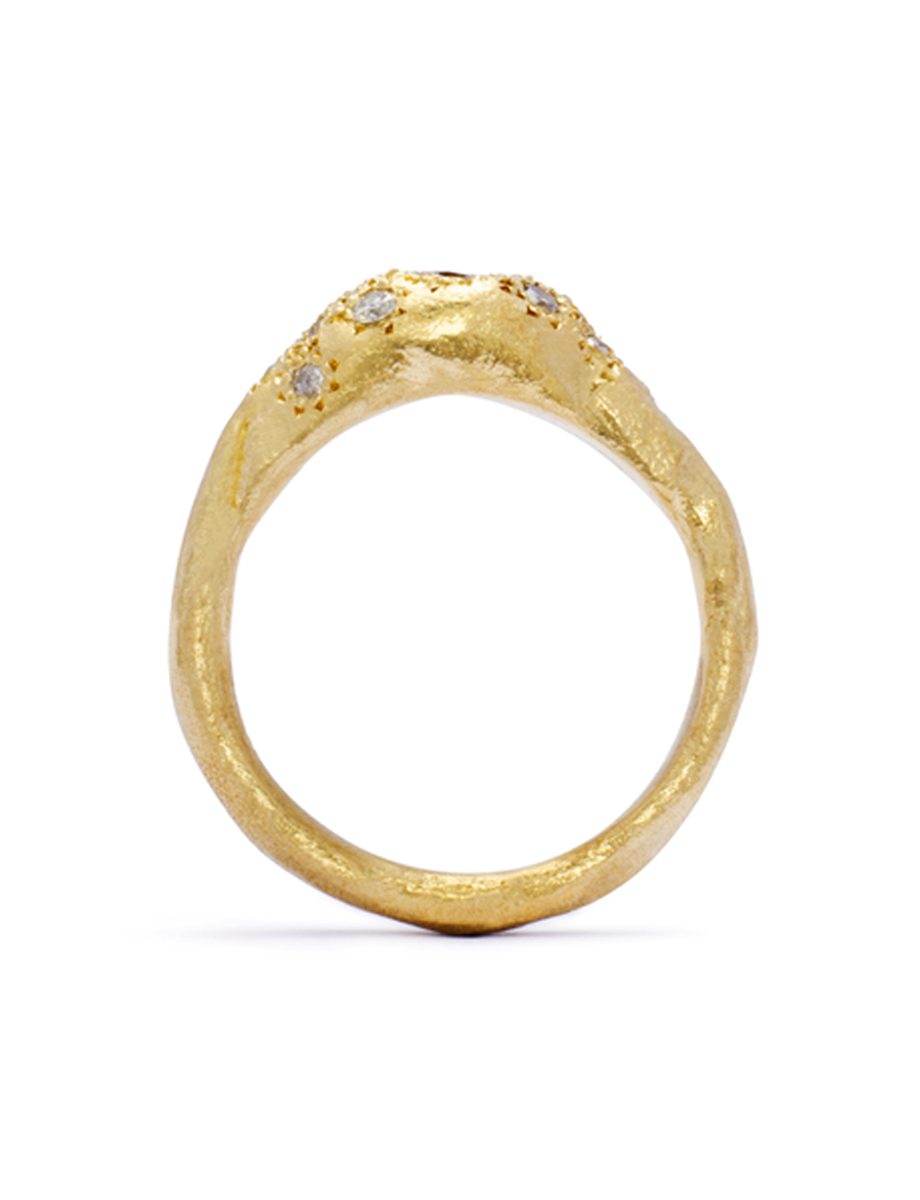 Nomad Ring – Yellow Gold & Diamonds