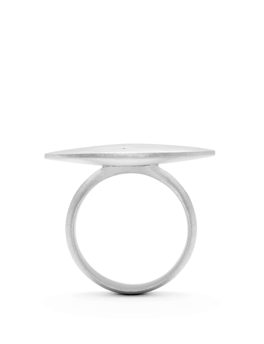 The Phoenix Ring – Silver & Black Diamond