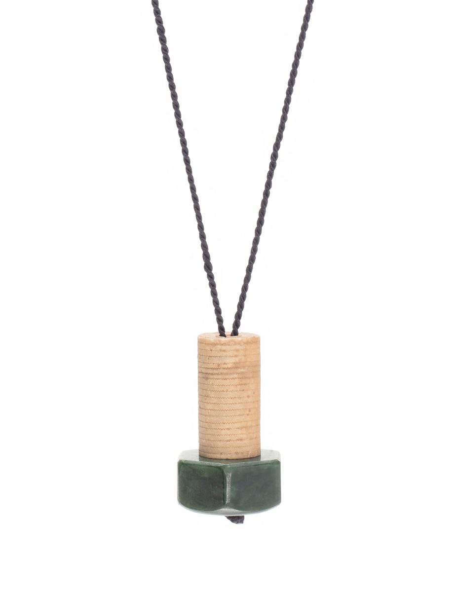 Sea Lilies Bolt 05 Pendant Necklace – Pounamu