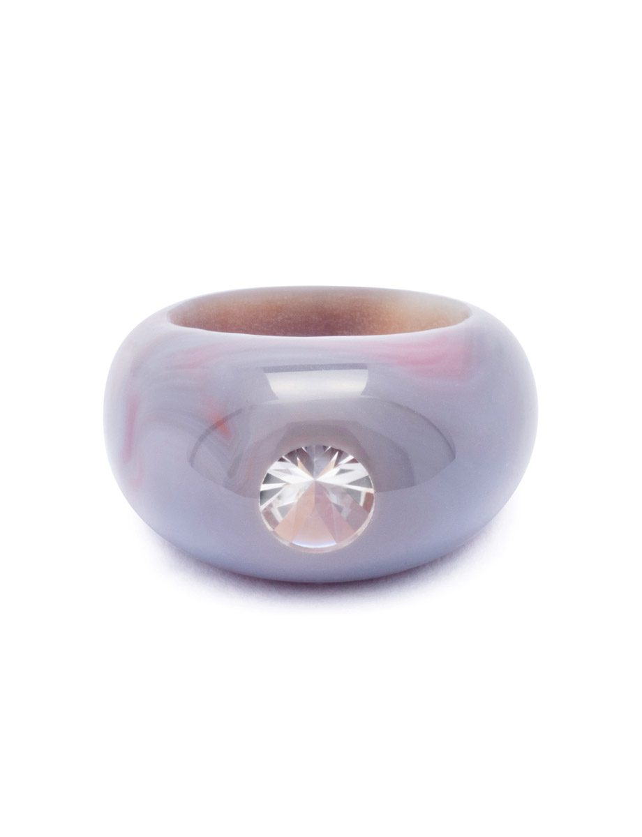 Tempest Ring – Agate & Crystal Quartz