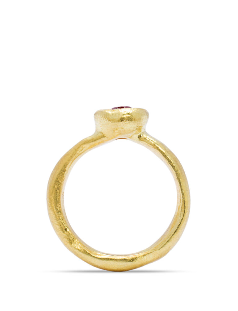 To Hold Ring – Yellow Gold & Ruby