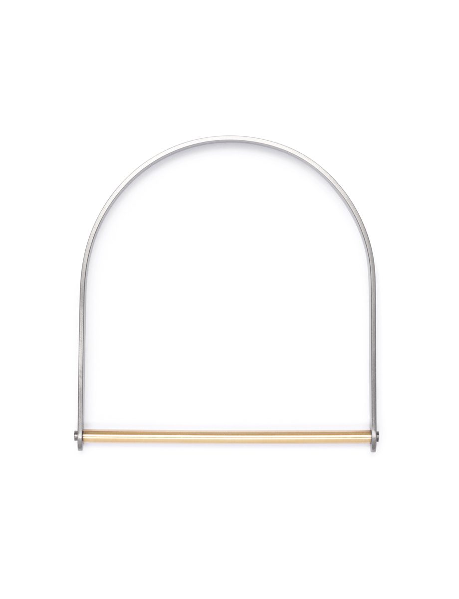 Utopia Arch Bangle – Yellow Gold & Titanium