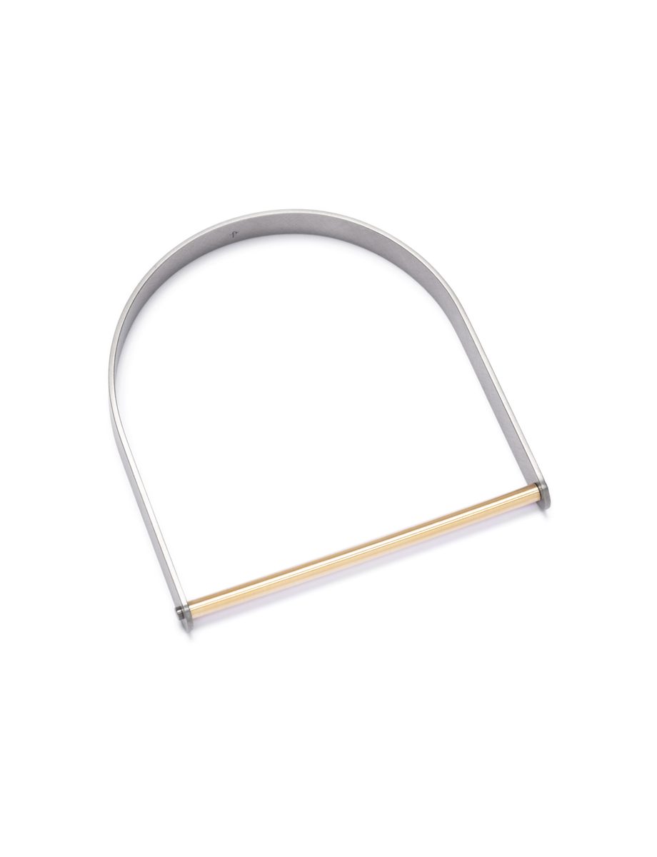 Utopia Arch Bangle – Yellow Gold & Titanium