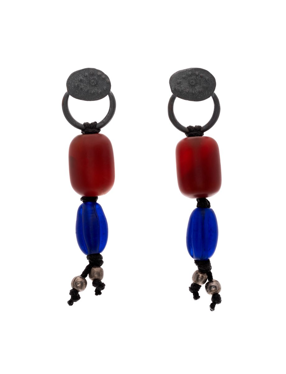 Eye Earrings – Carnelian & Glass