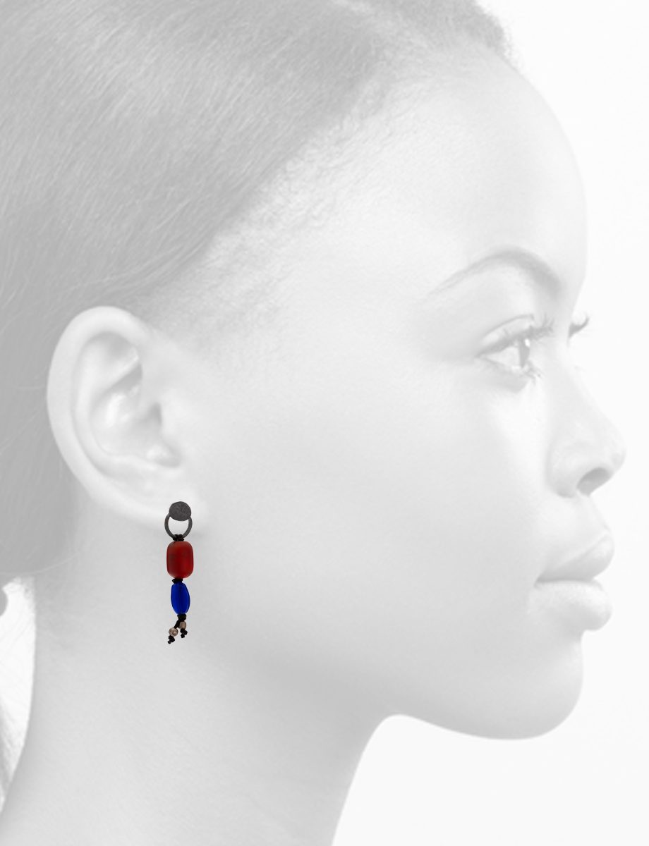 Eye Earrings – Carnelian & Glass