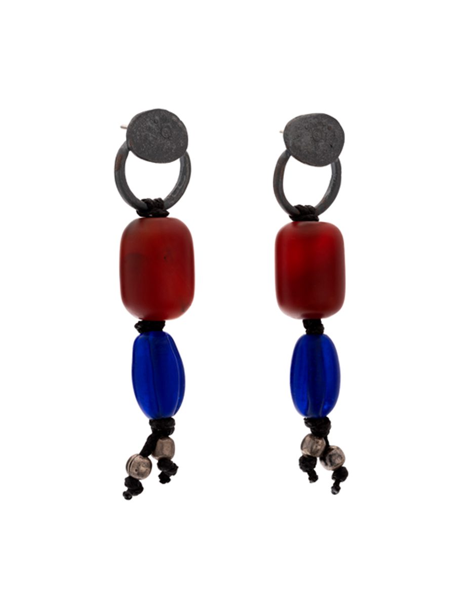 Eye Earrings – Carnelian & Glass