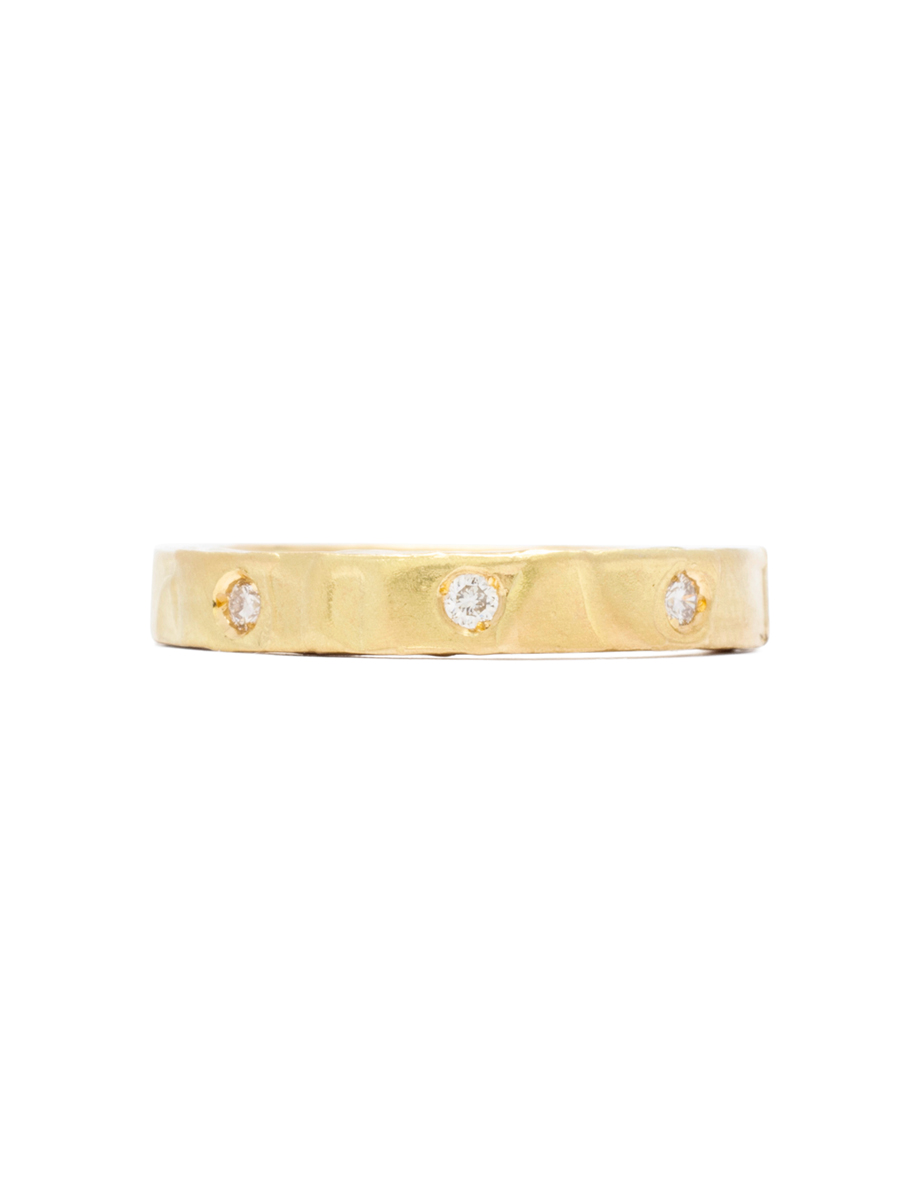 Melted Gems Ring – Yellow Gold & Diamond