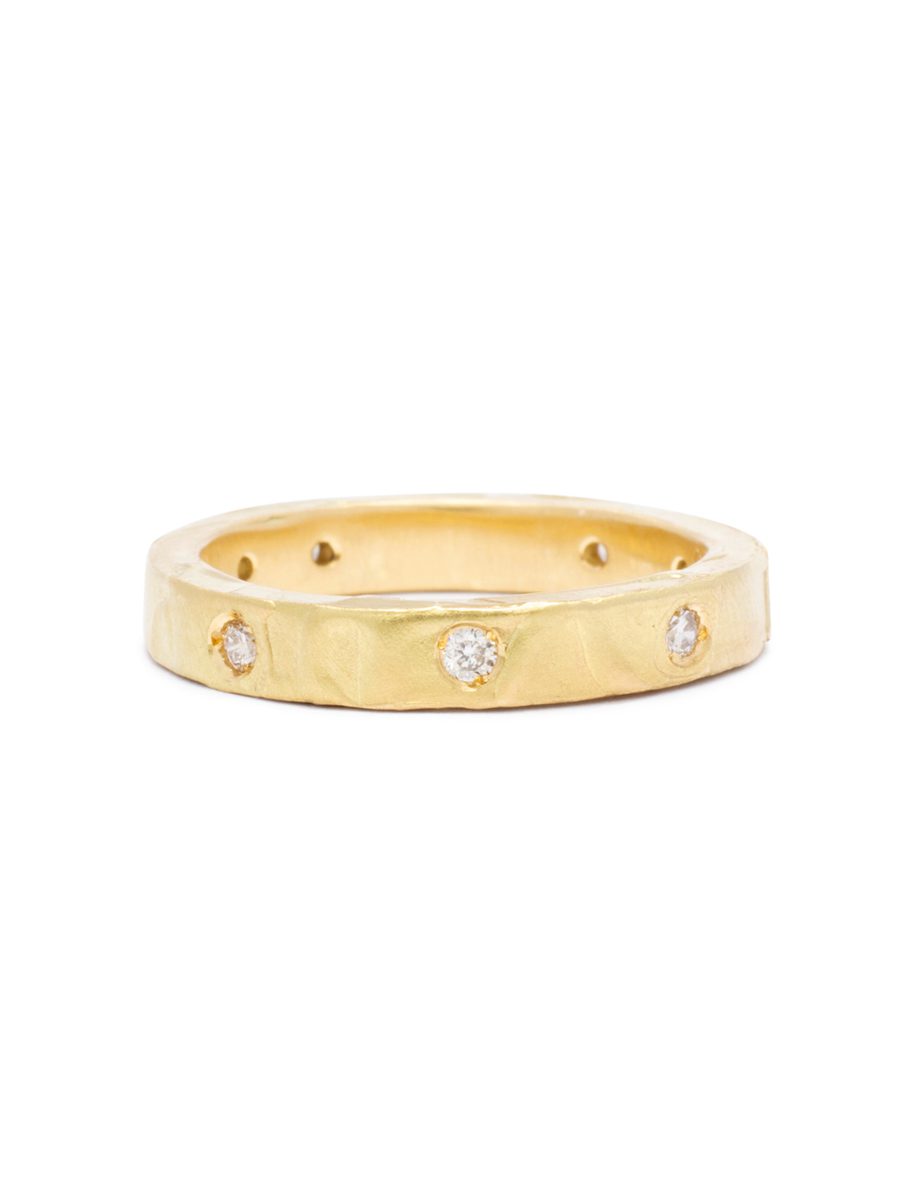 Melted Gems Ring – Yellow Gold & Diamond