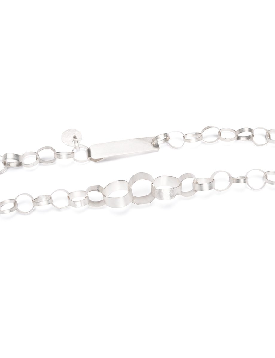 Neo Meteora Fused Chain Necklace – Silver
