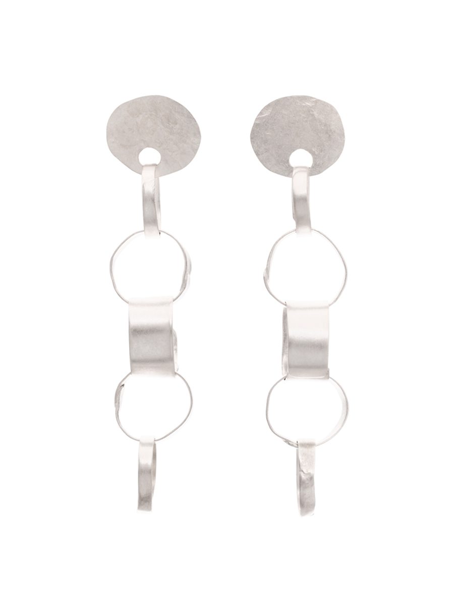 Neo Meteora Earrings – Silver