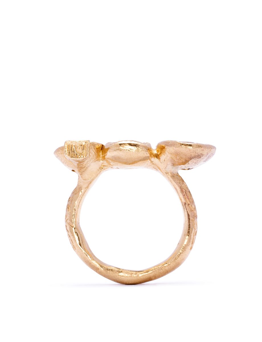 Three Gemstone Ring
