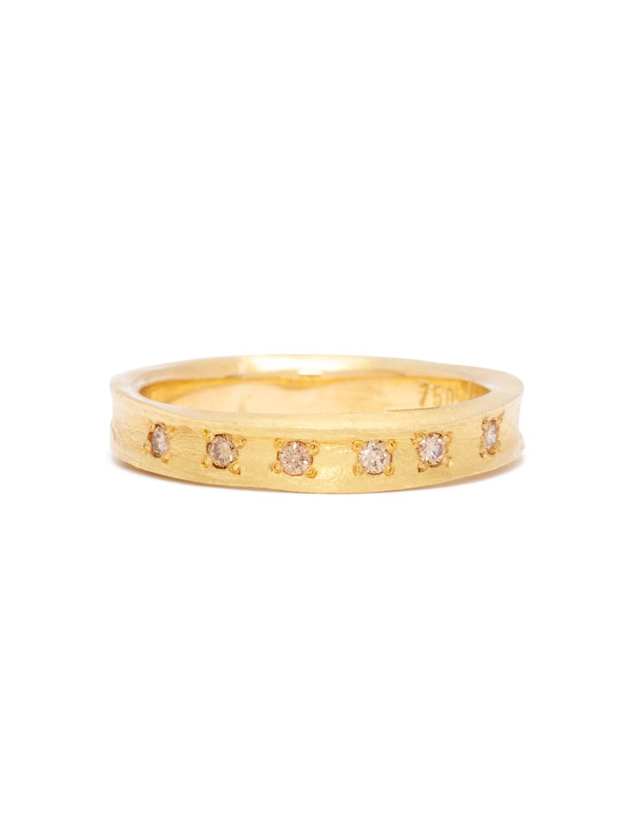 Asteria Ring – Yellow Gold & Argyle Diamonds