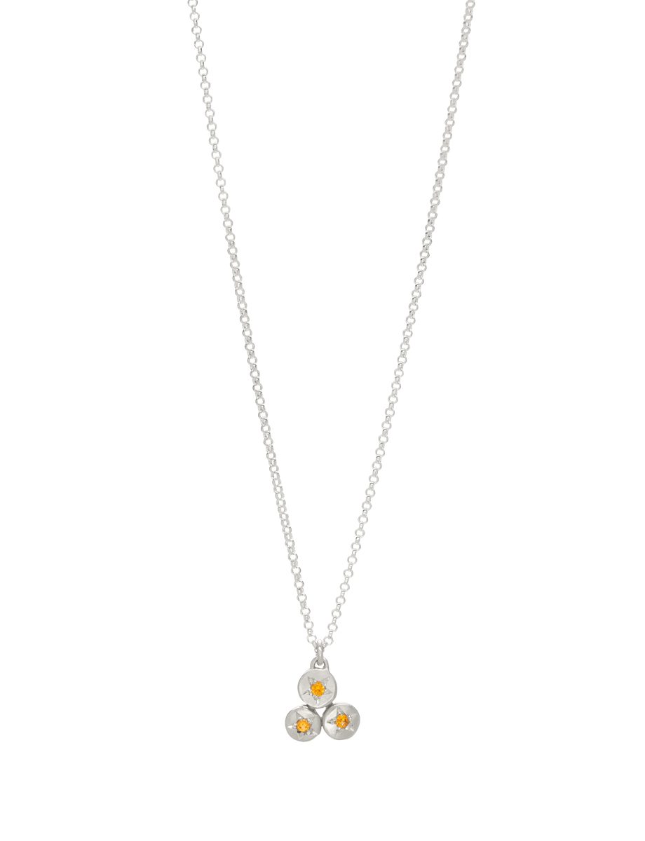 Beloved Assemblage Triangle Pendant Necklace – Sapphire