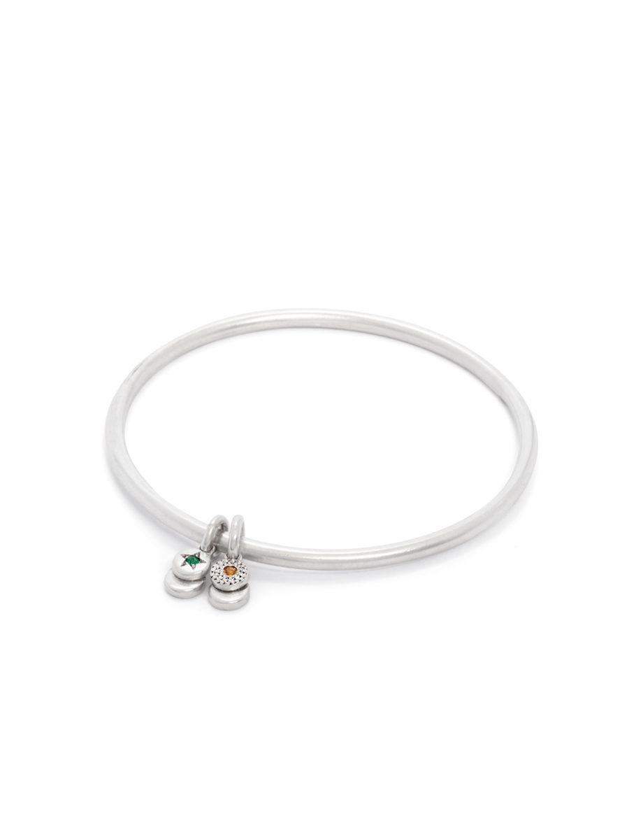 Beloved Assemblage Bangle – Sapphire & Emerald