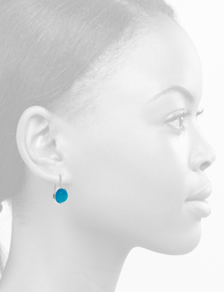 Chromatic Sphere Earrings – Sky Blue