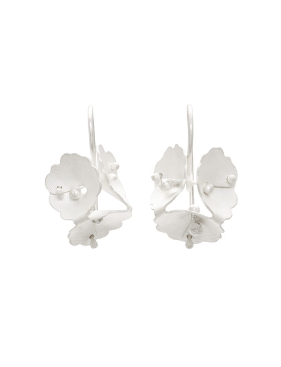 Small Forget-Me-Not Earrings – Silver