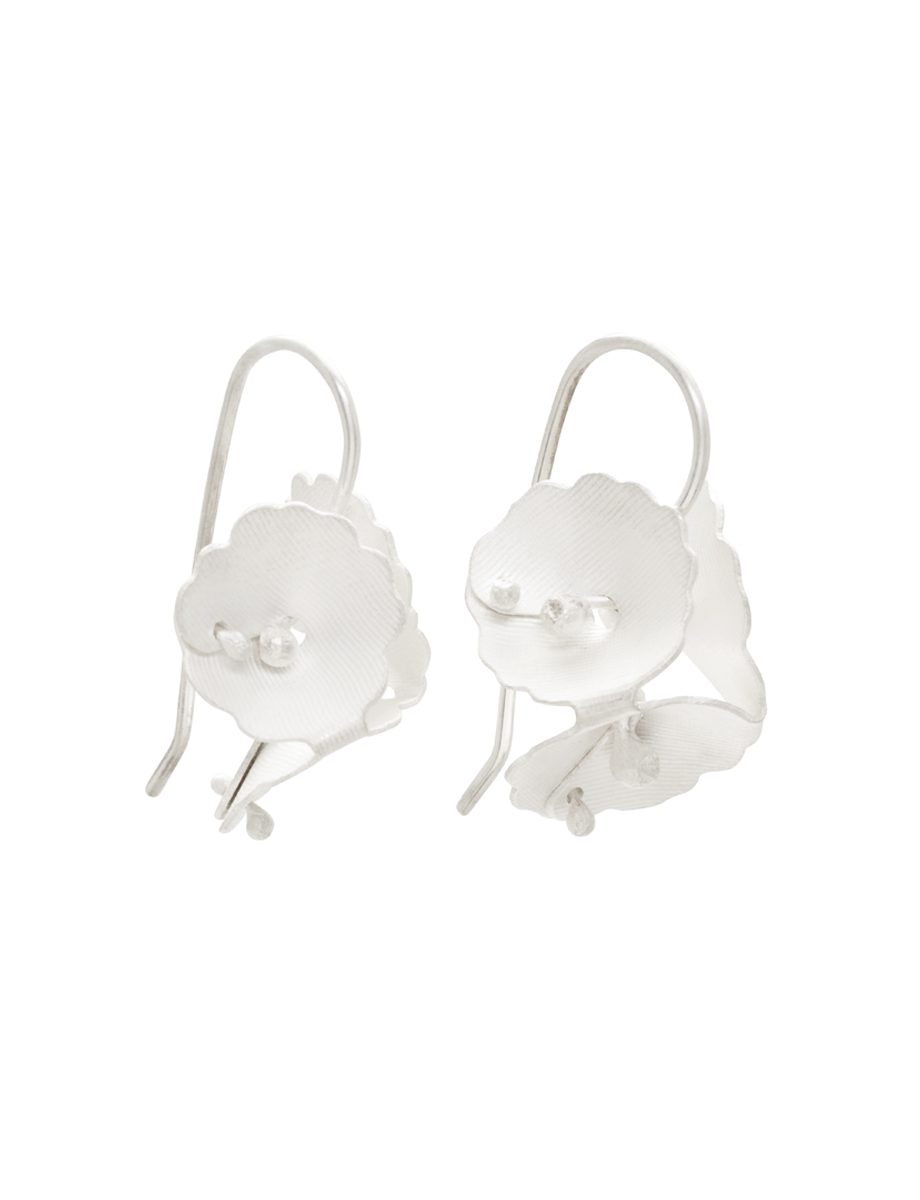 Small Forget-Me-Not Earrings – Silver