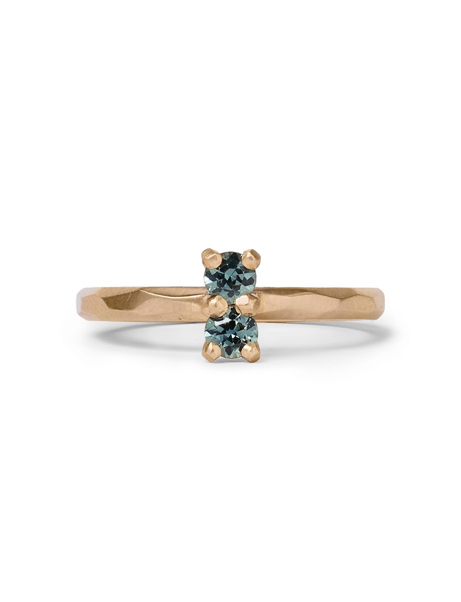 Soul Mate Ring – Yellow Gold & Green Sapphire