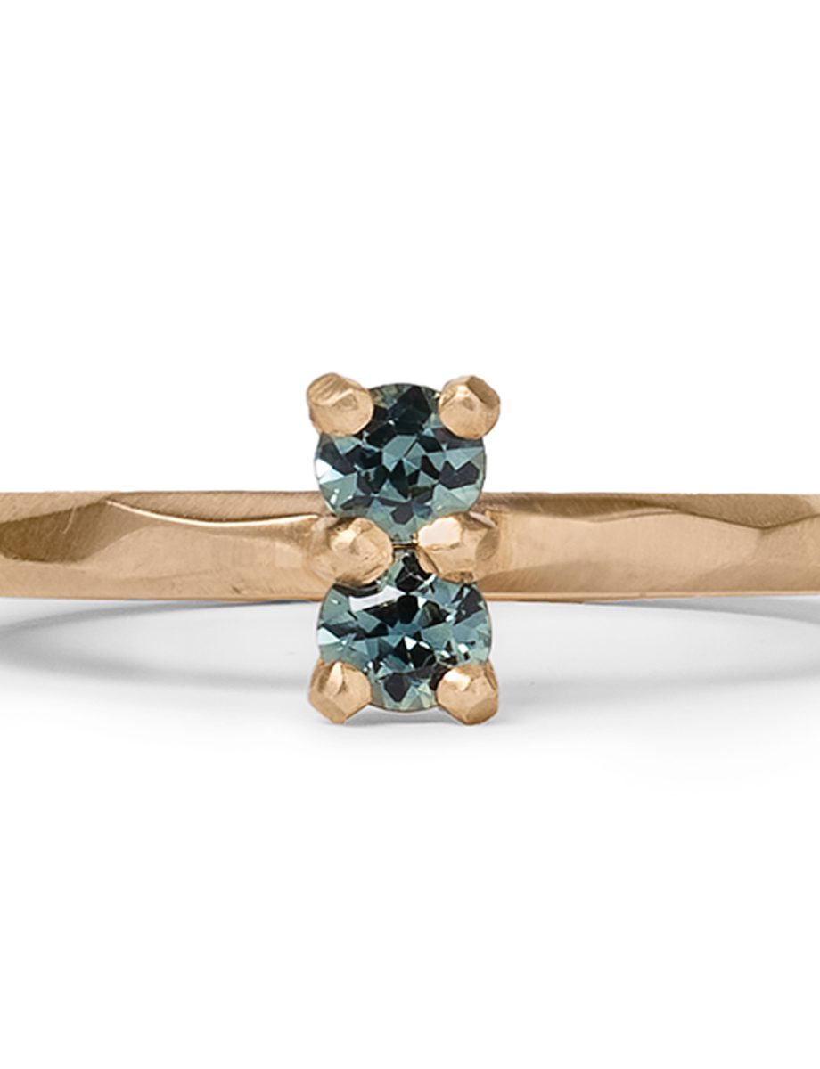 Soul Mate Ring – Yellow Gold & Green Sapphire