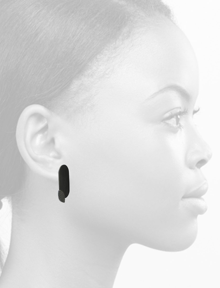 To The Letter Earrings – Black