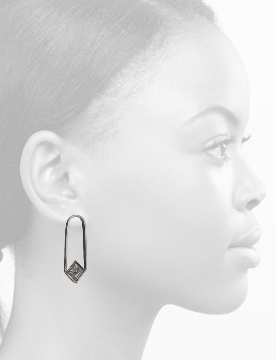 Astra Earrings – Silver & Blue Topaz