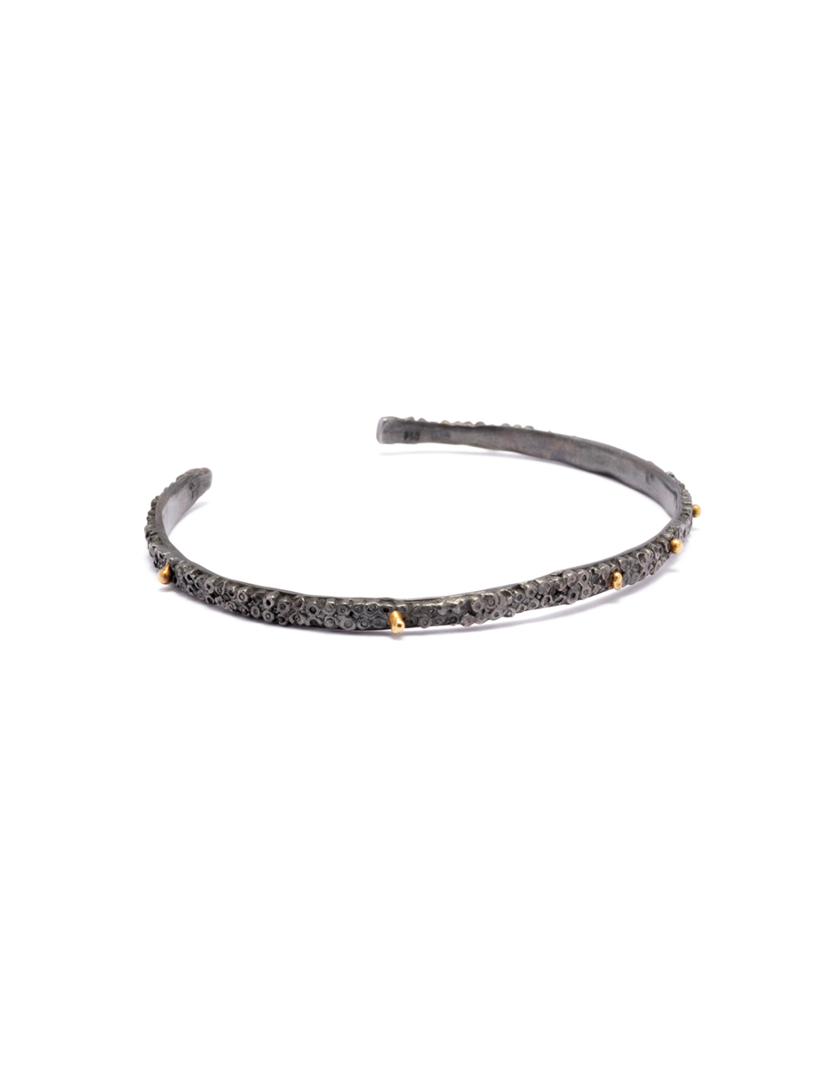 Estrid Cuff – Black & Gold