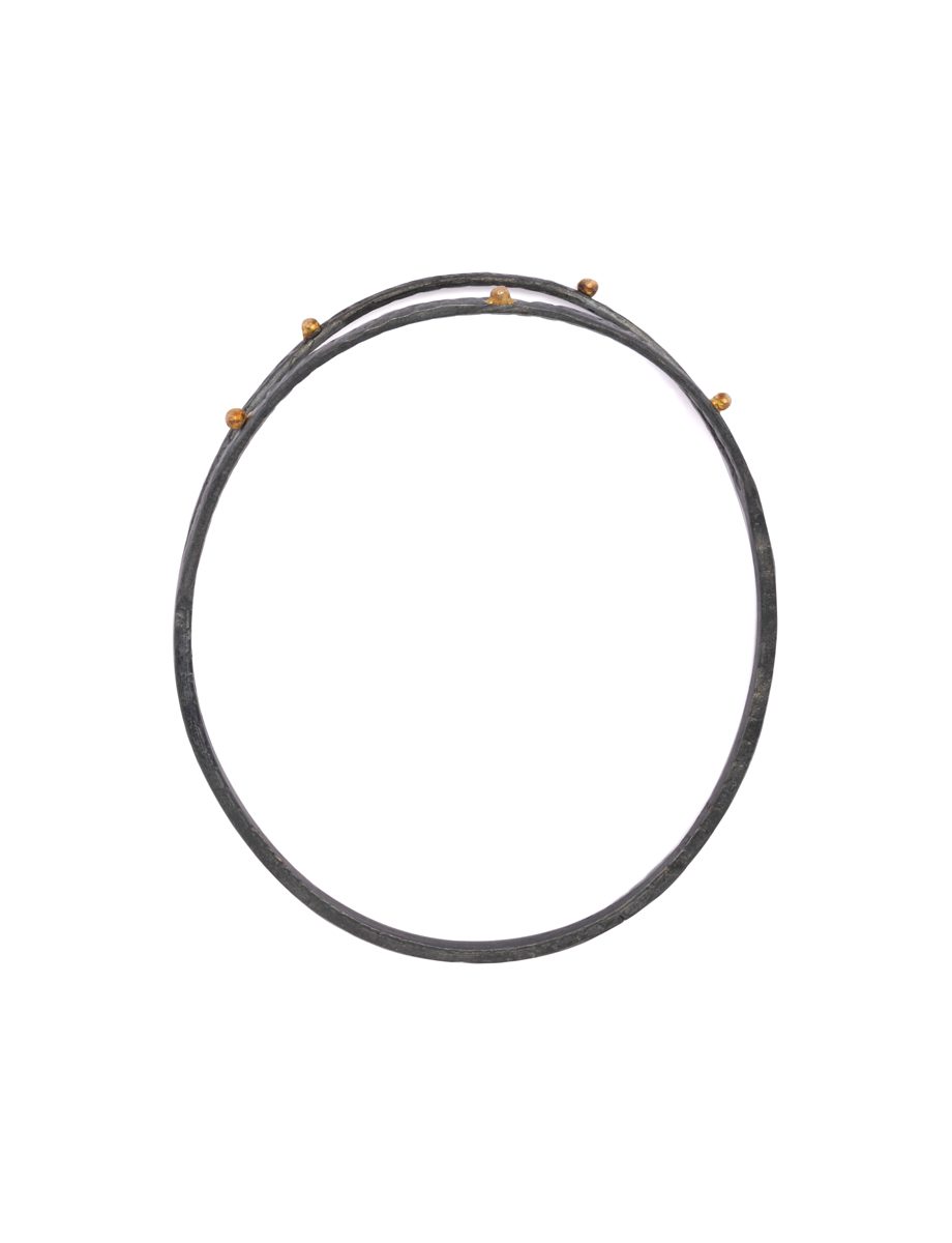 Tyramon Bangle – Black & Gold