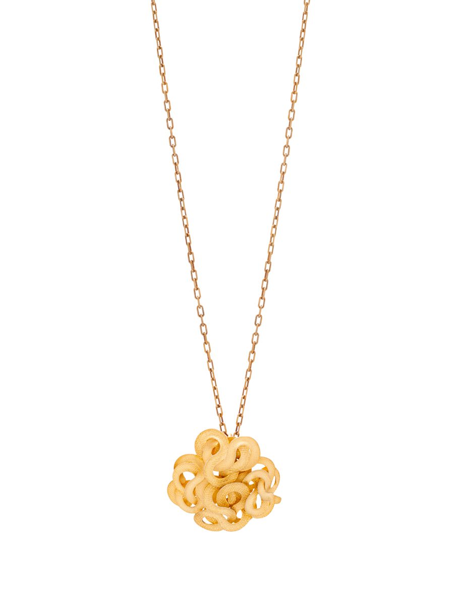 Whispering Cloud Pendant Necklace – Gold