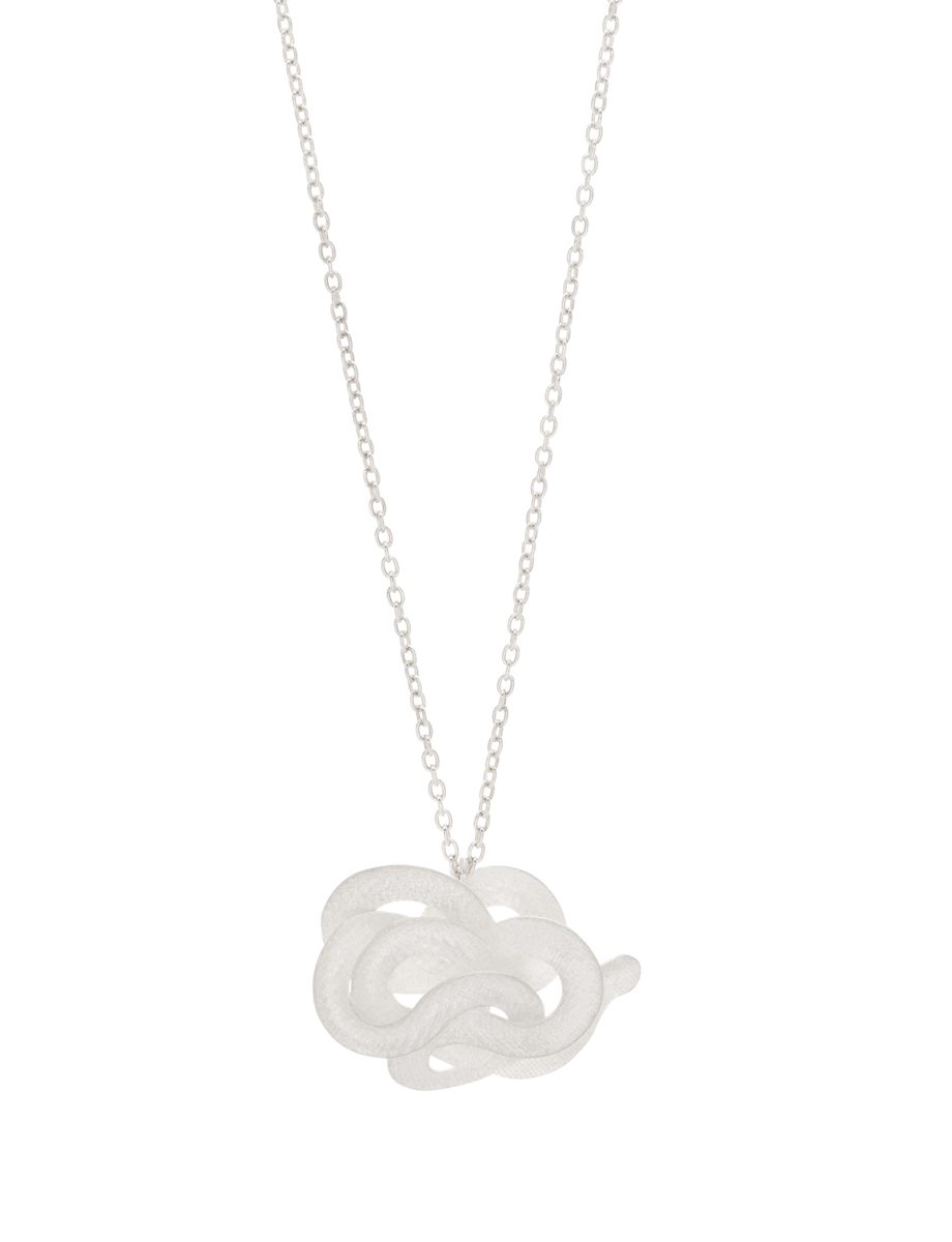Whispering Cloud Pendant Necklace – Silver