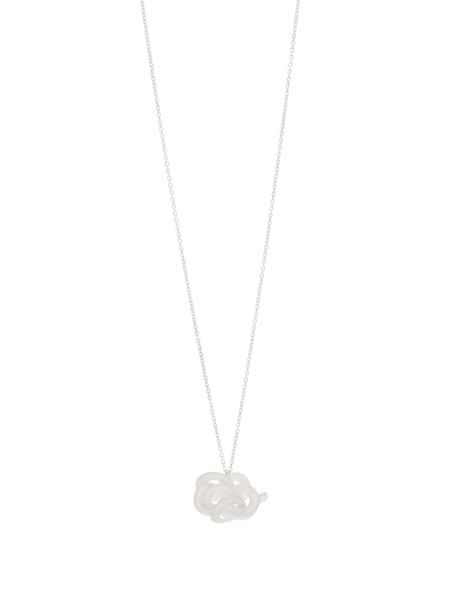 Whispering Cloud Pendant Necklace – Silver