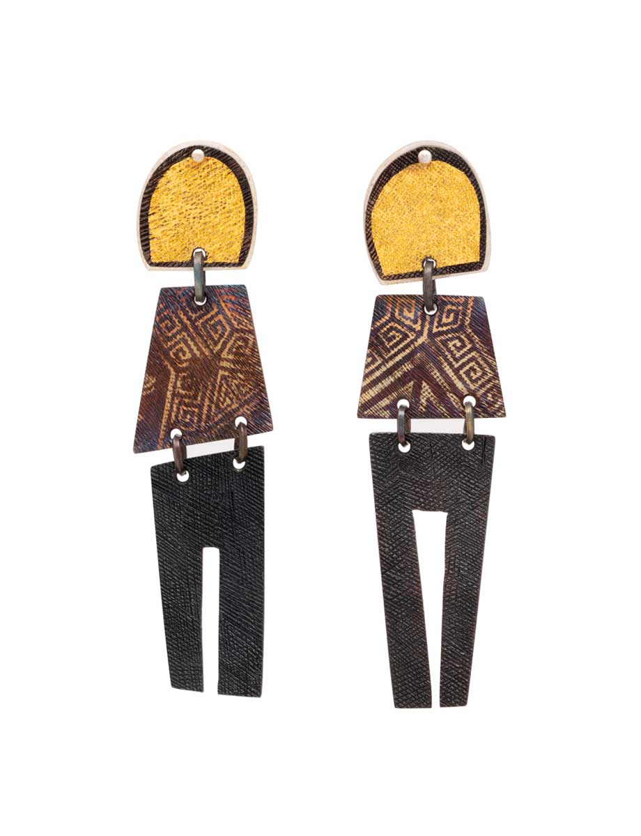 Chogak Drop Stud Earrings