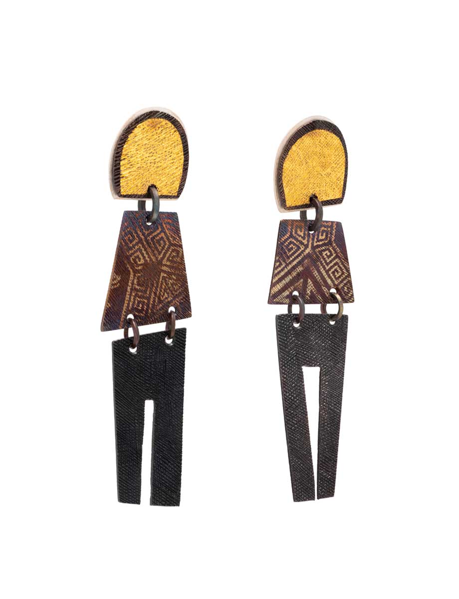 Chogak Drop Stud Earrings