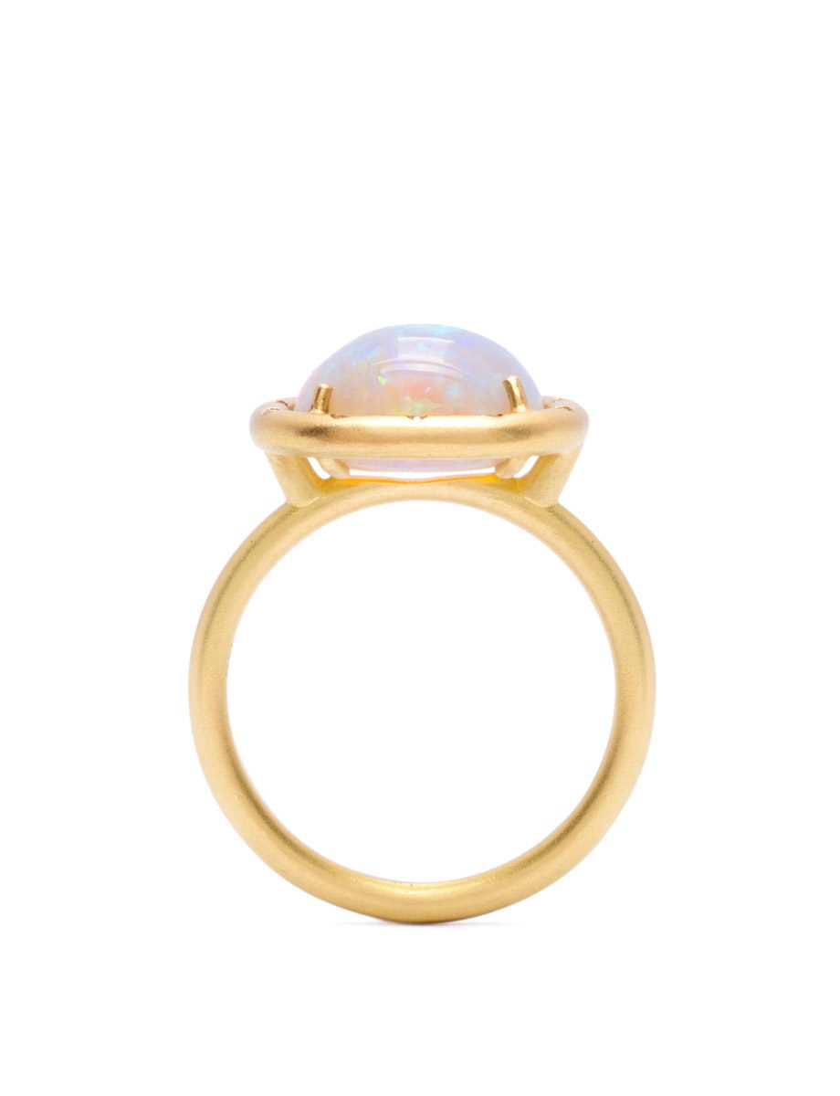 Corona Ring – Crystal Opal & Diamond