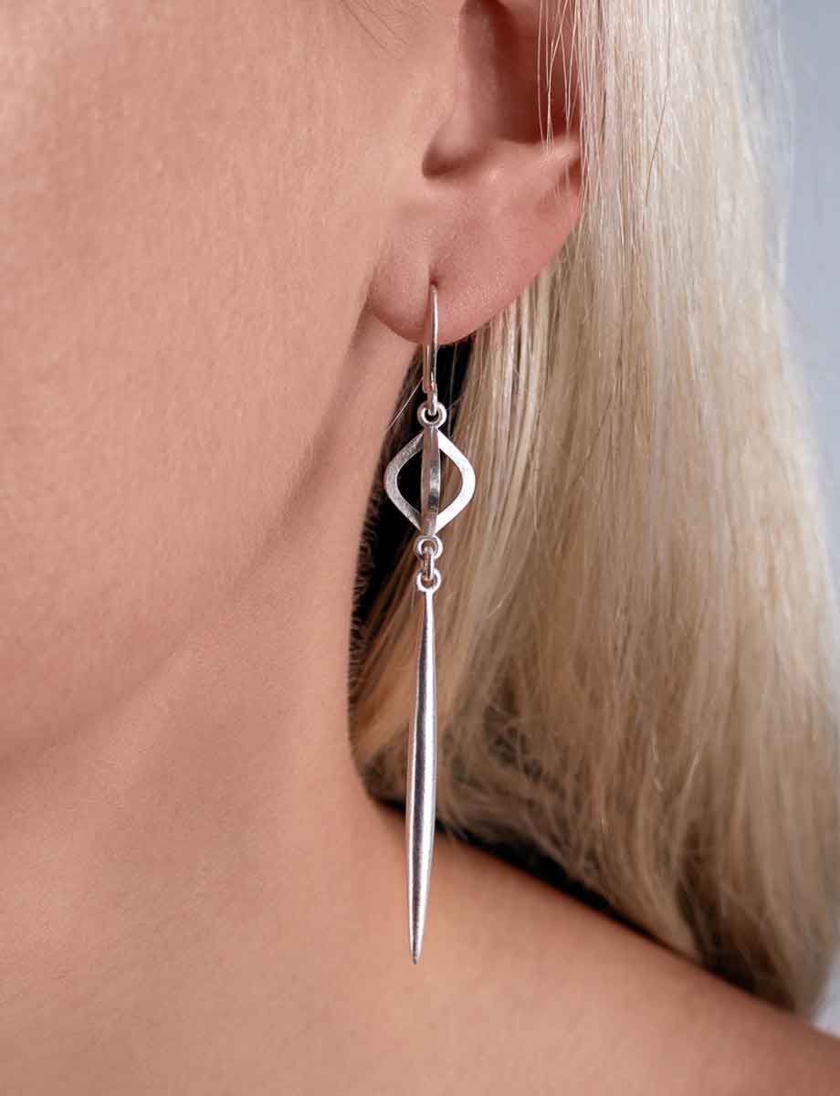 Echo Long Drop Hook Earrings