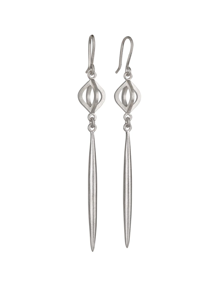 Echo Long Drop Hook Earrings